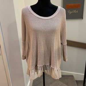 AE Taupe Ruffle Sweater 💗